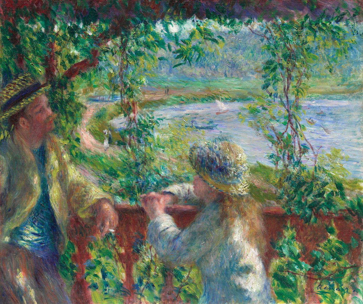 Nær innsjøen av Pierre-Auguste Renoir