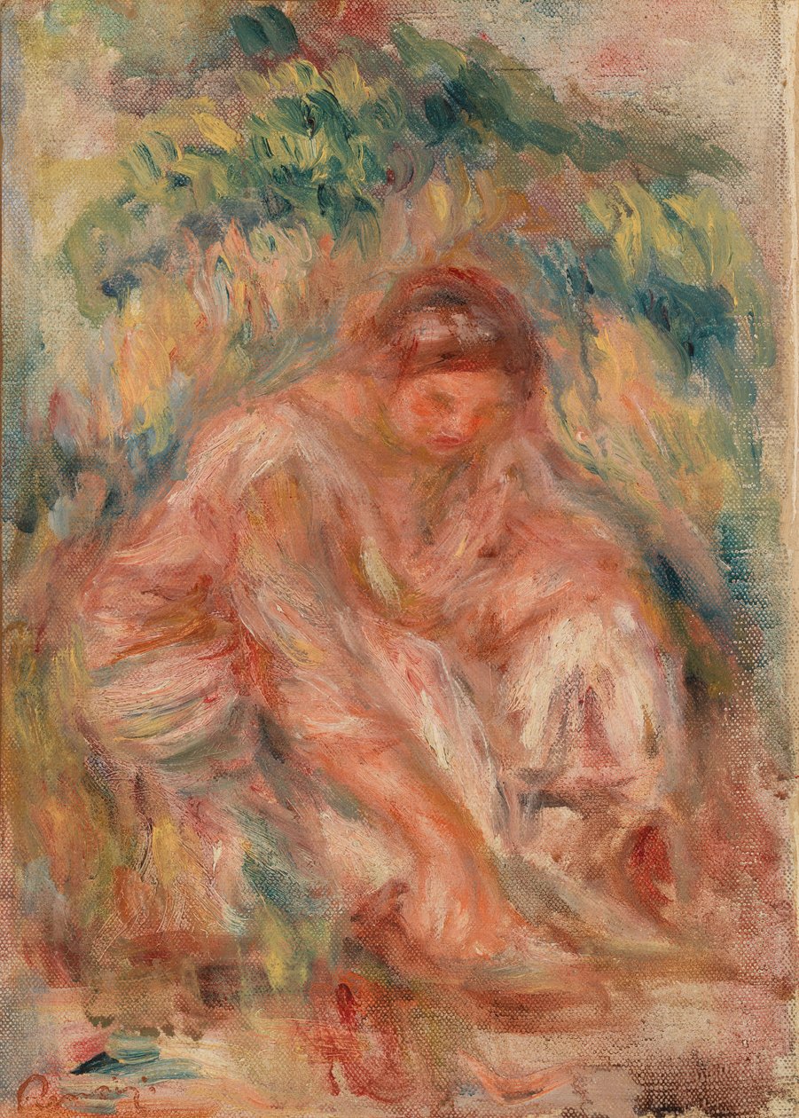 Skisse av en kvinne av Pierre-Auguste Renoir