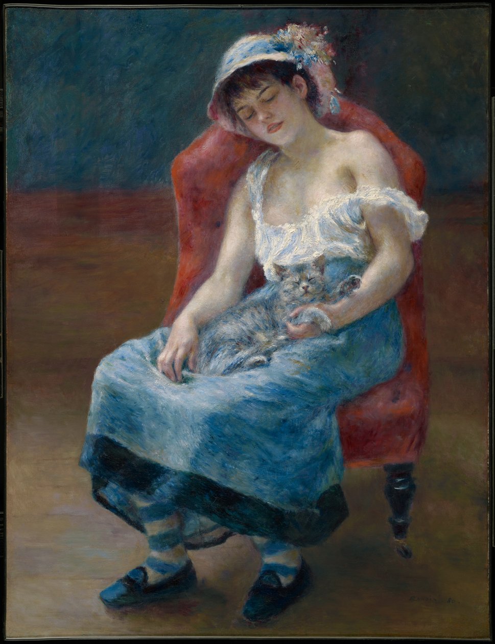 Sovende jente av Pierre-Auguste Renoir