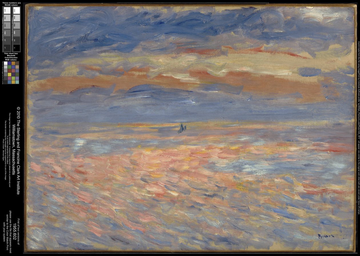 Solnedgang av Pierre-Auguste Renoir