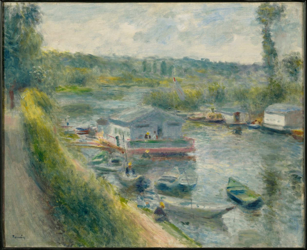 Vaskebåt ved Bas-Meudon av Pierre-Auguste Renoir