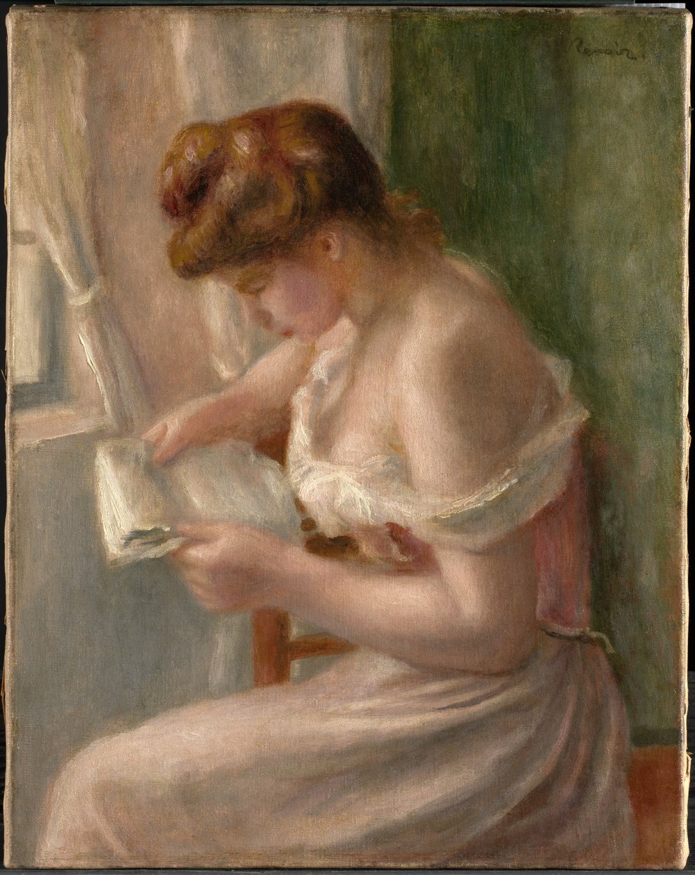 Kvinne som leser av Pierre-Auguste Renoir