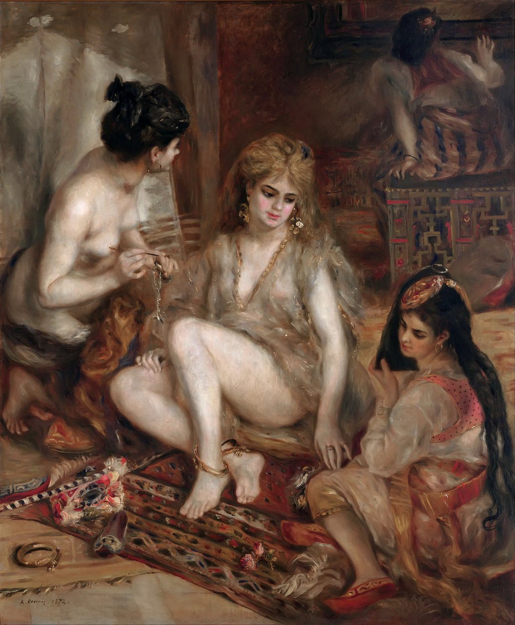 Parisiske kvinner i algerisk drakt (Harem) av Pierre-Auguste Renoir