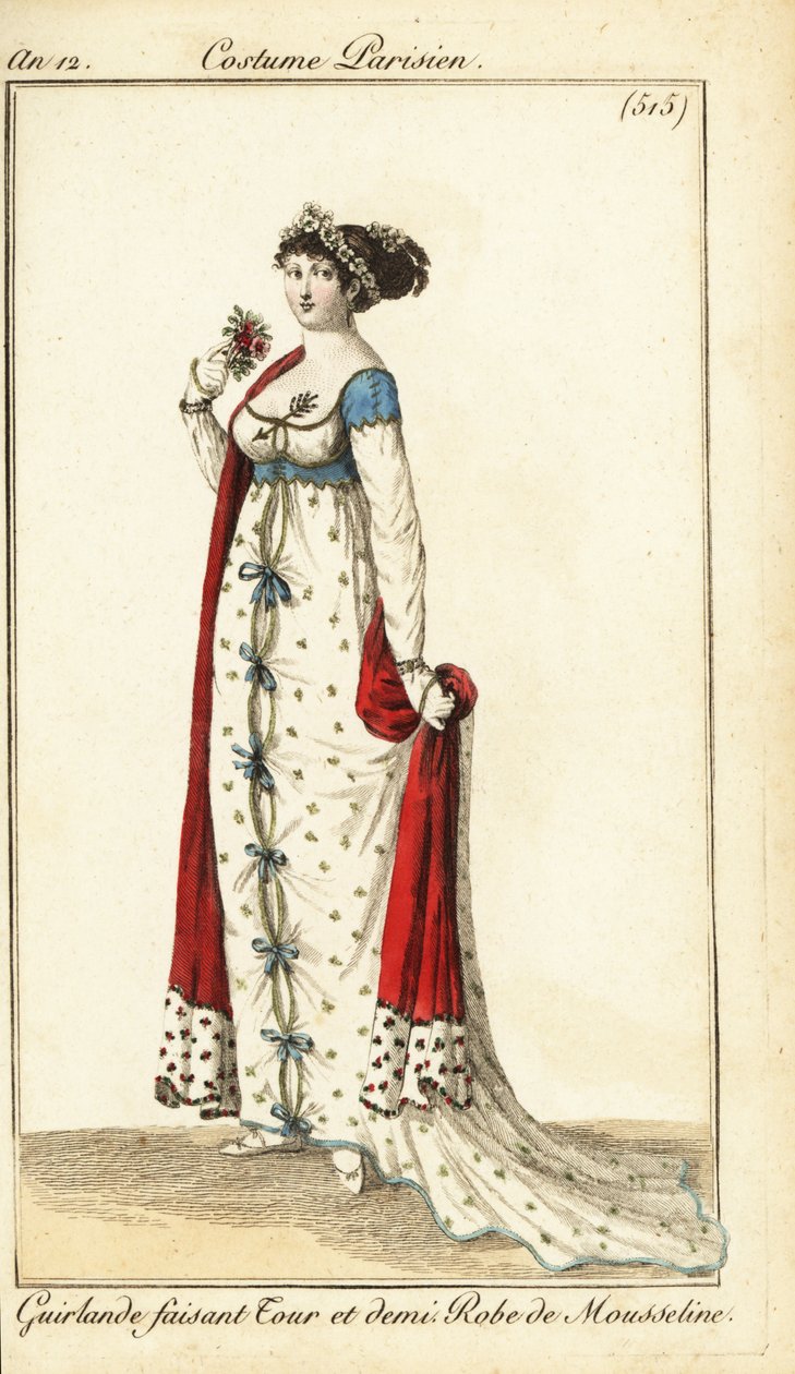 Kvinne med håret bundet med en krans, Paris av Pierre Charles Baquoy