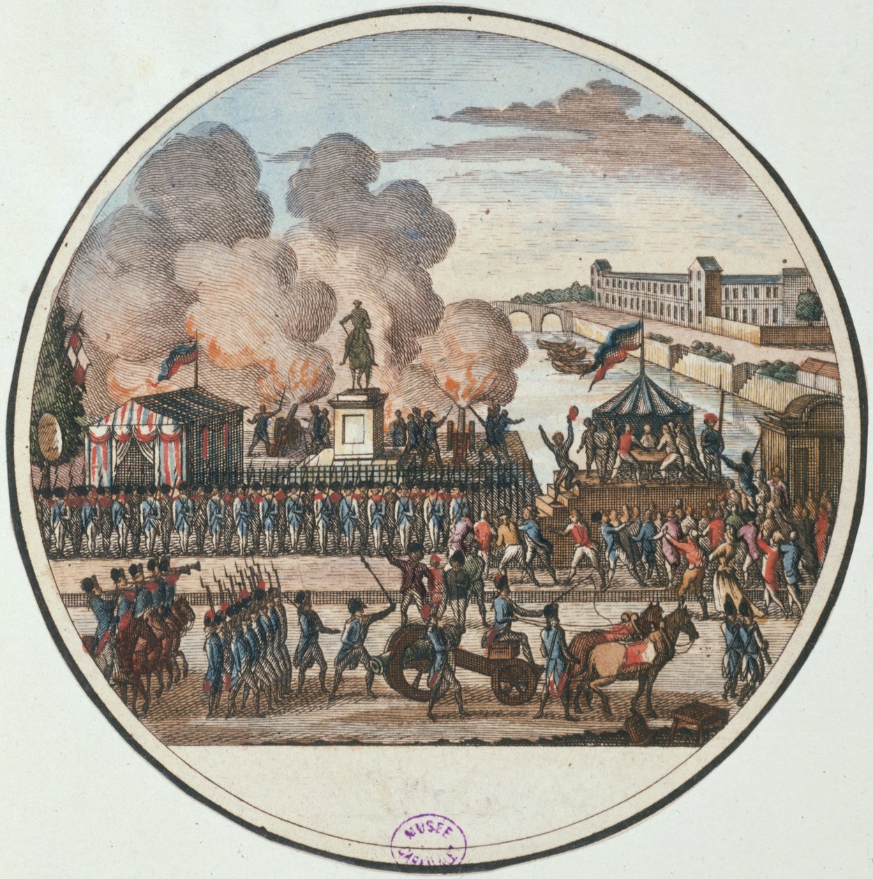 Proklamasjon av landet i fare 22. juli 1792, ca. 1794-1802 (gravering) av Pierre Gabriel Berthault