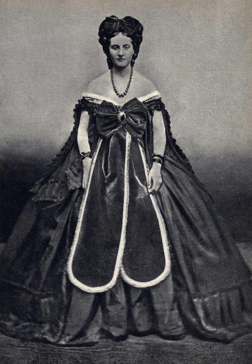 Portrett av den "halv verdslige", Castiglione av Pierson. Fotografi, sent på 1800-tallet, av Pierre Louis Pierson
