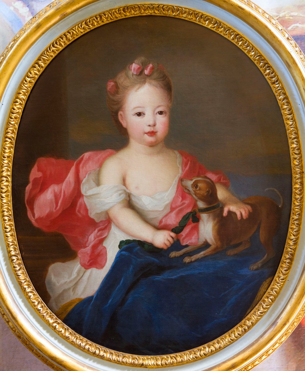 Portrett av prinsesse av Lorraine, tilskrevet Pierre Gobert, olje på lerret av Pierre (attr. to) Gobert