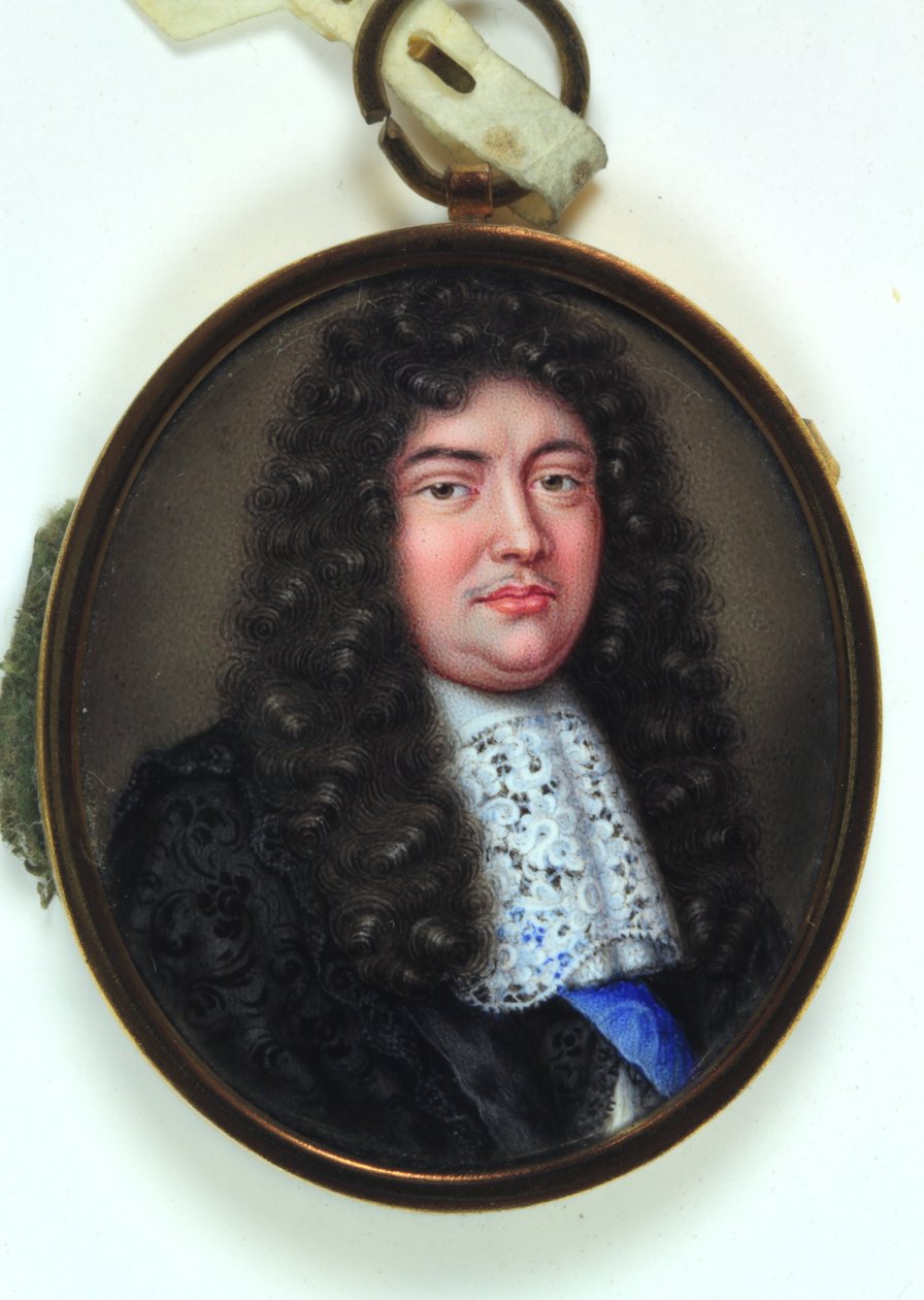 Christopher Monck, andre hertug av Albemarle (emalje på gull) av Pierre (attr.to) Signac