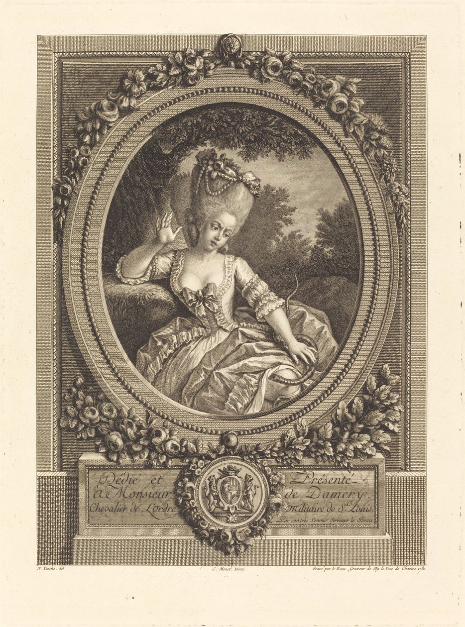 Faren ved lundene av Pierre Adrien Le Beau after Nicolas Tanché