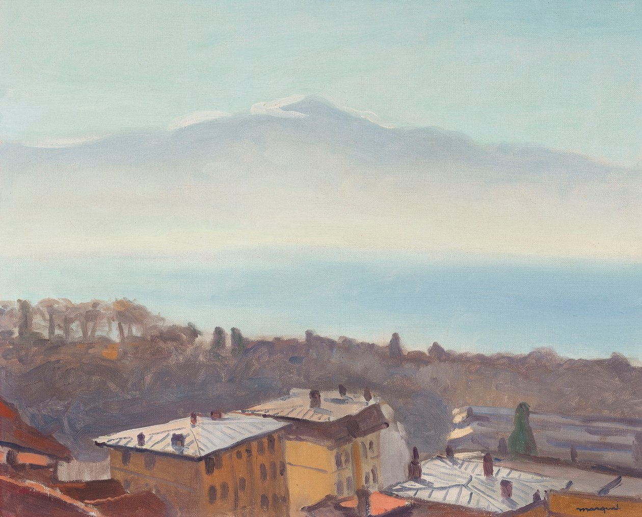 Takene til Ouchy og Genfersjøen, 1936. av Albert Marquet