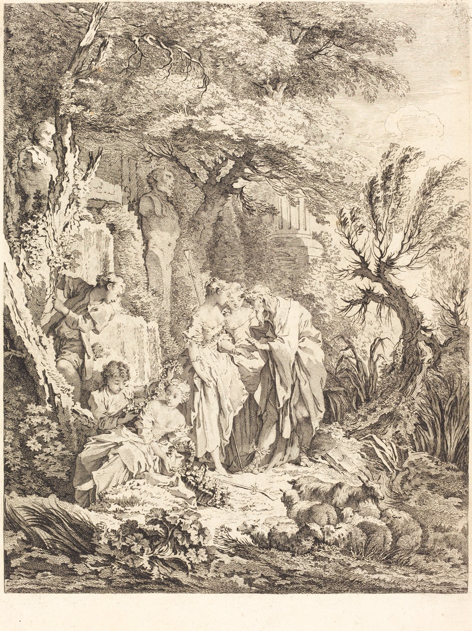 Det gode eventyr, 1738. av Pierre Alexandre Aveline