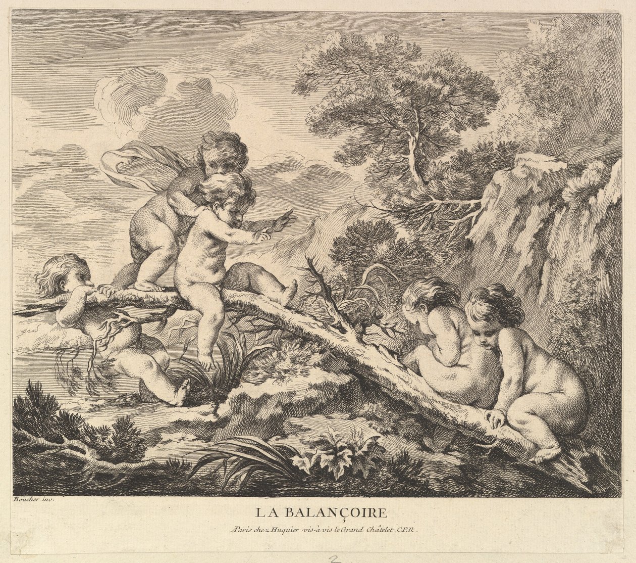 Swing, ca. 1738. av Pierre Alexandre Aveline