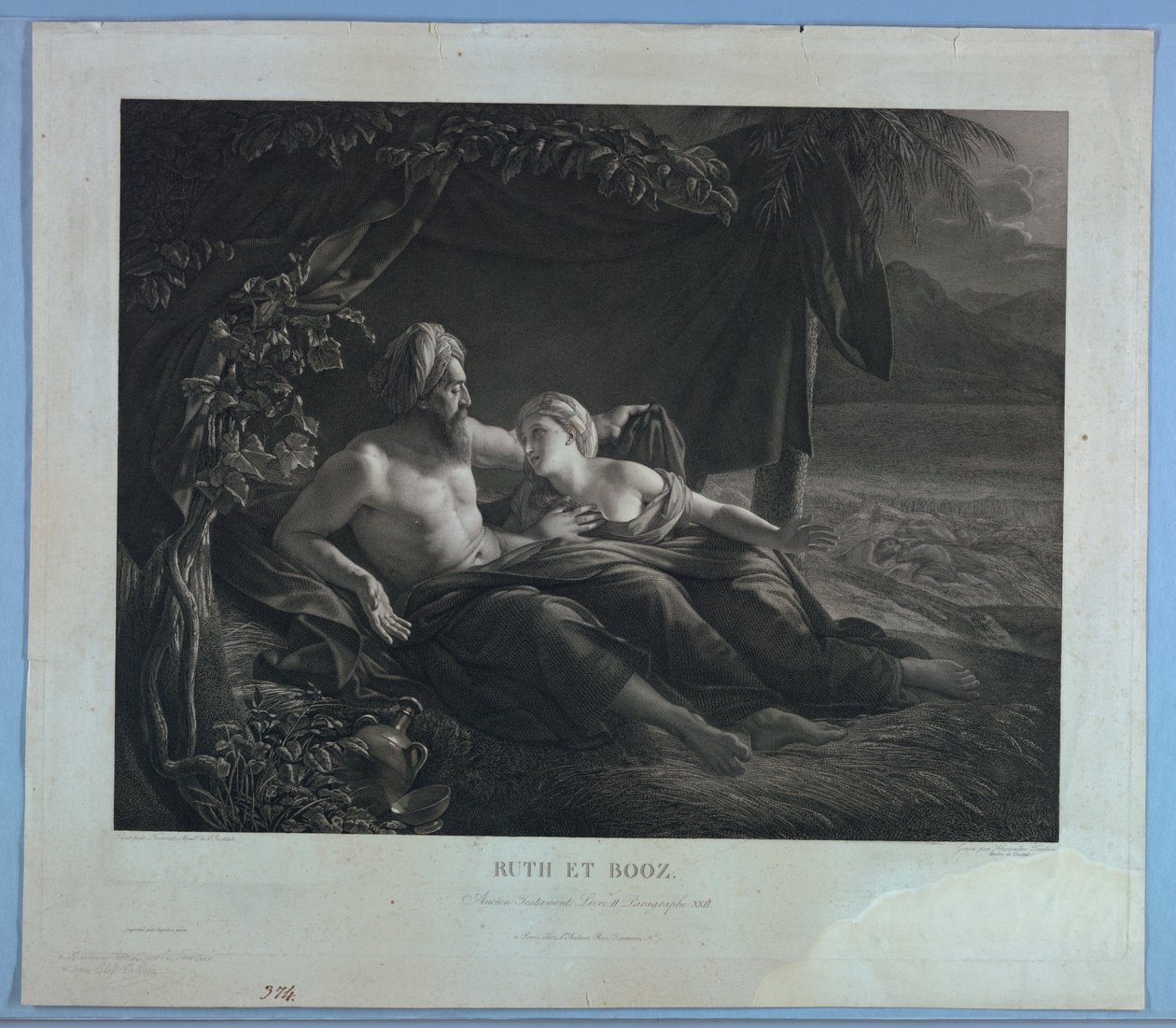 Rut og Boas av Pierre Alexandre Tardieu