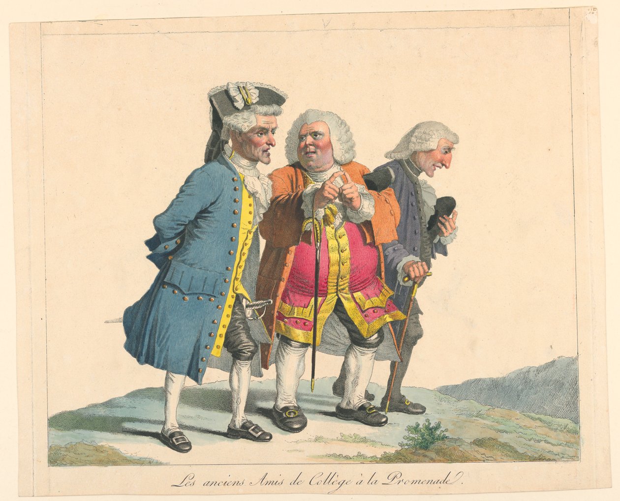 College-venner ute på tur av Pierre Alexandre Wille