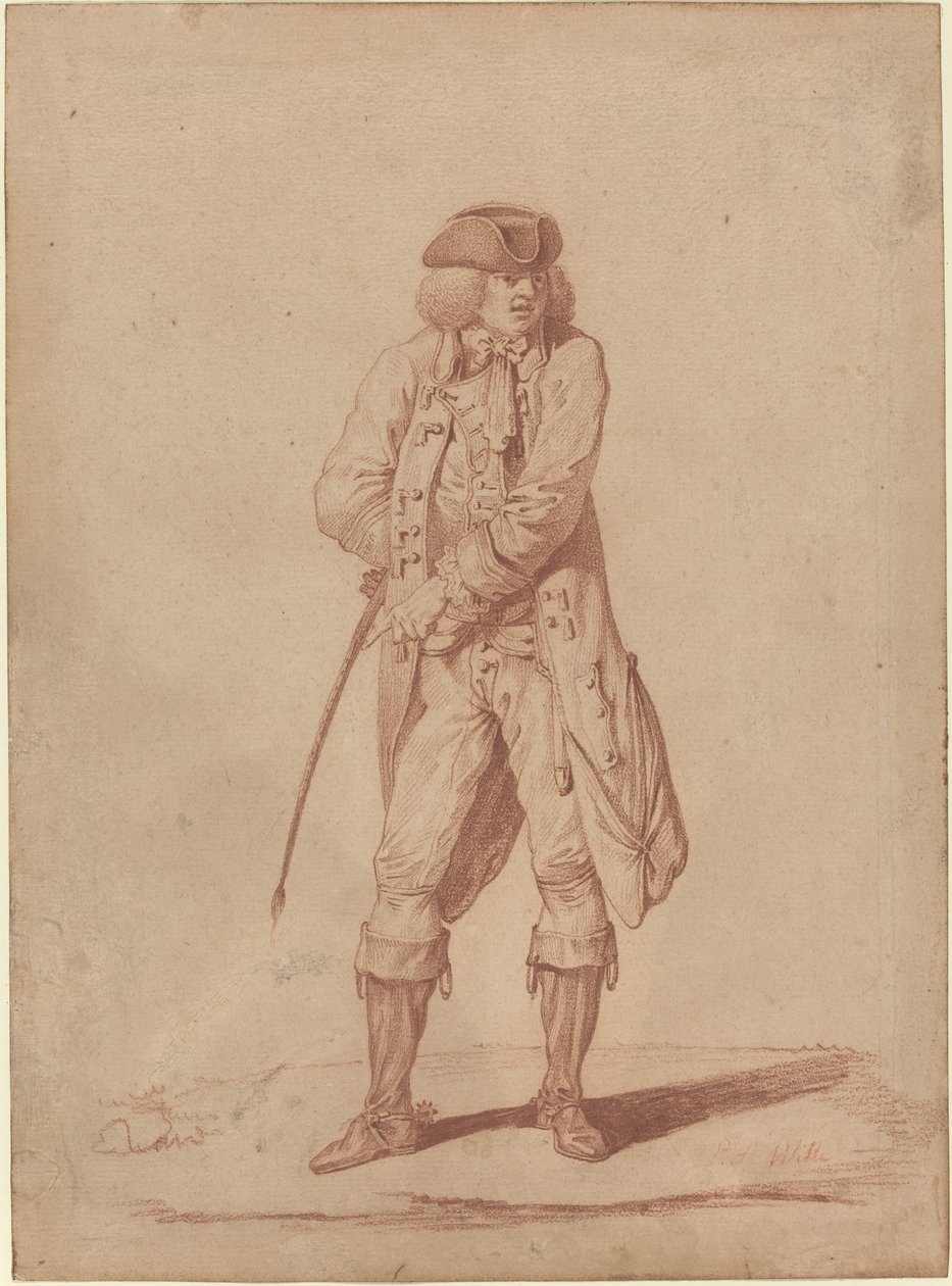 Gentleman med en rideavling av Pierre Alexandre Wille