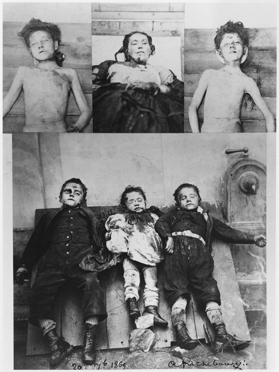 Troppmann-affæren, familien Kinck myrdet av Jean-Baptiste Troppmann, 1869 av Pierre Ambroise Richebourg