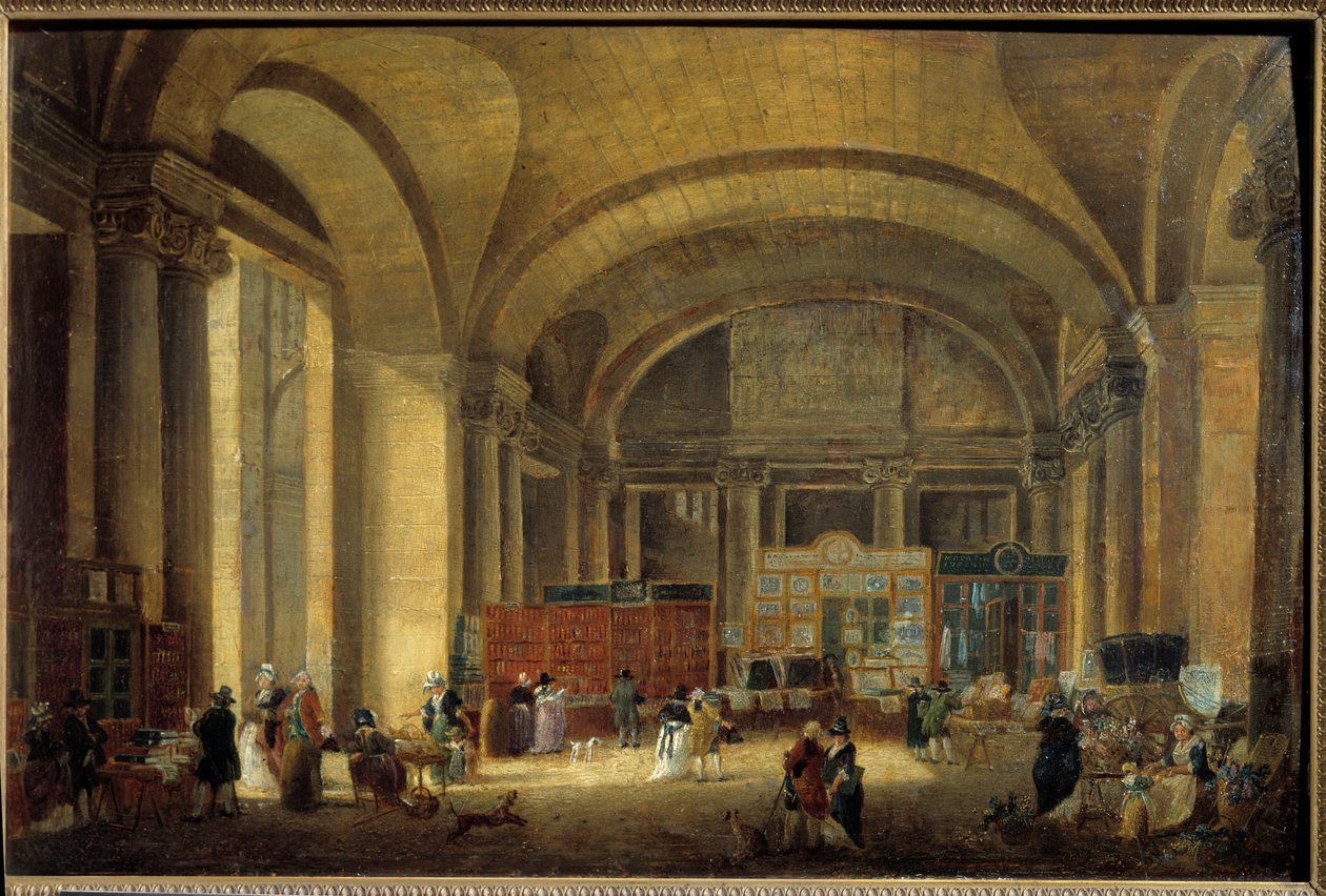 Vindu på østkysten av Louvre: trykkerier Maleri av Pierre Demachy (1723-1807) 1791 Søn. 0,38x0,58 m Paris, Musee Carnavalet av Pierre Antoine Demachy