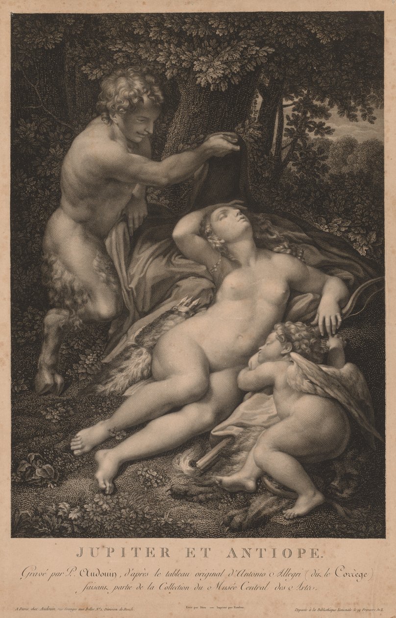 Jupiter og Antiope av Pierre Audouin