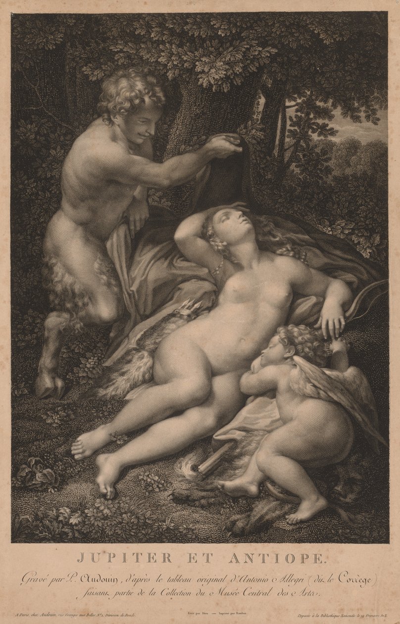 Jupiter og Antiope. av Pierre Audouin