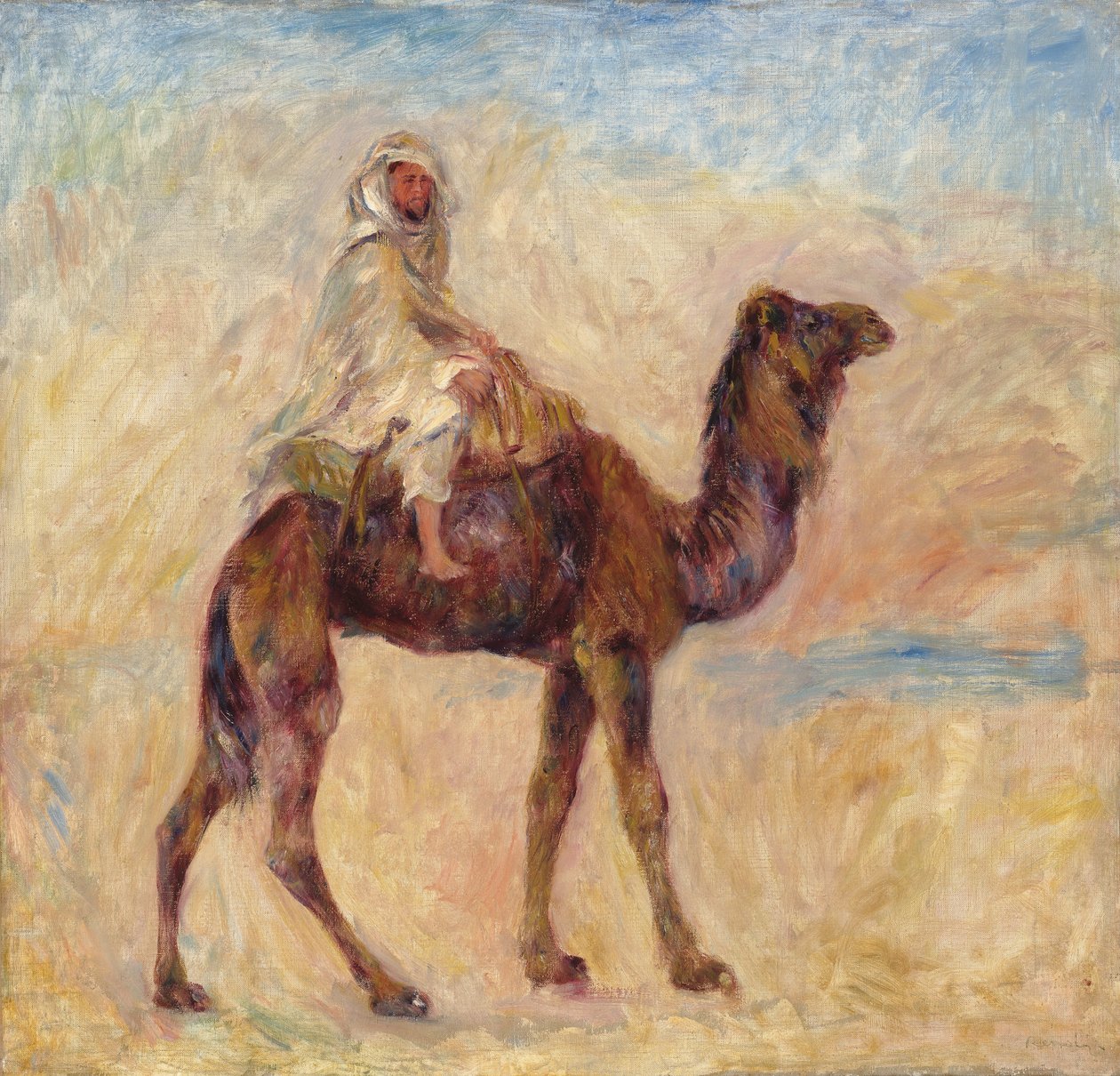 En kamel; På kamelens rygg, 1881 av Pierre Auguste Renoir