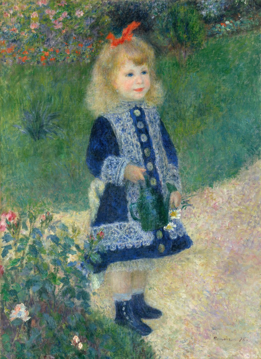 En jente med en vannkanne av Pierre Auguste Renoir