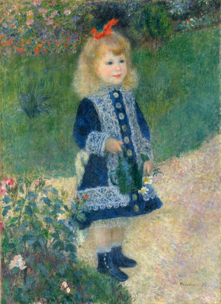En jente med en vannkanne av Pierre Auguste Renoir