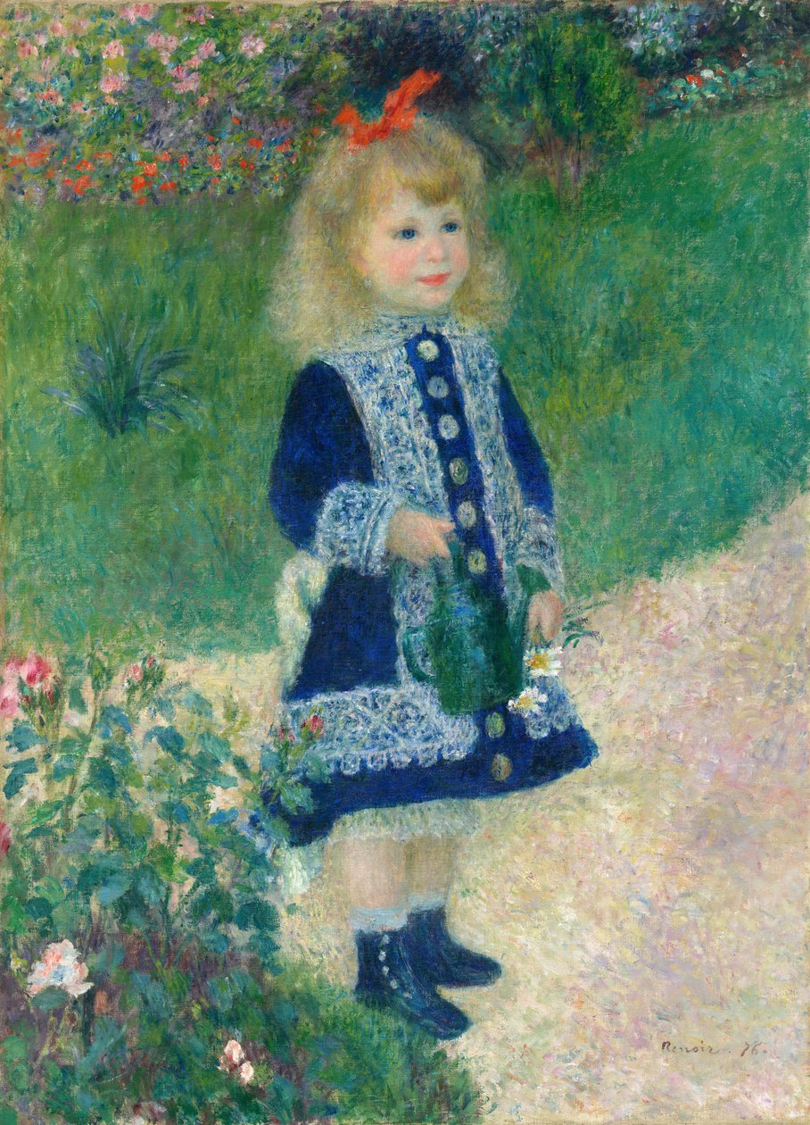 En jente med en vannkanne, 1876. av Pierre Auguste Renoir
