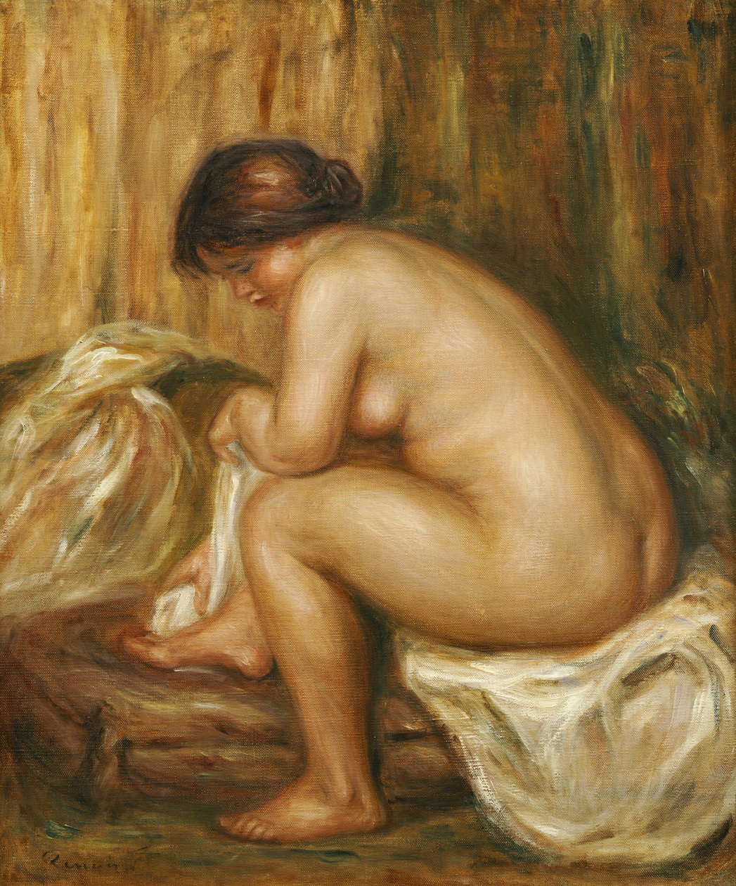 Etter badet, ca.1900 av Pierre Auguste Renoir