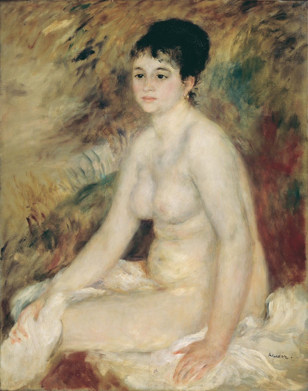 Etter badet, 1876. av Pierre Auguste Renoir