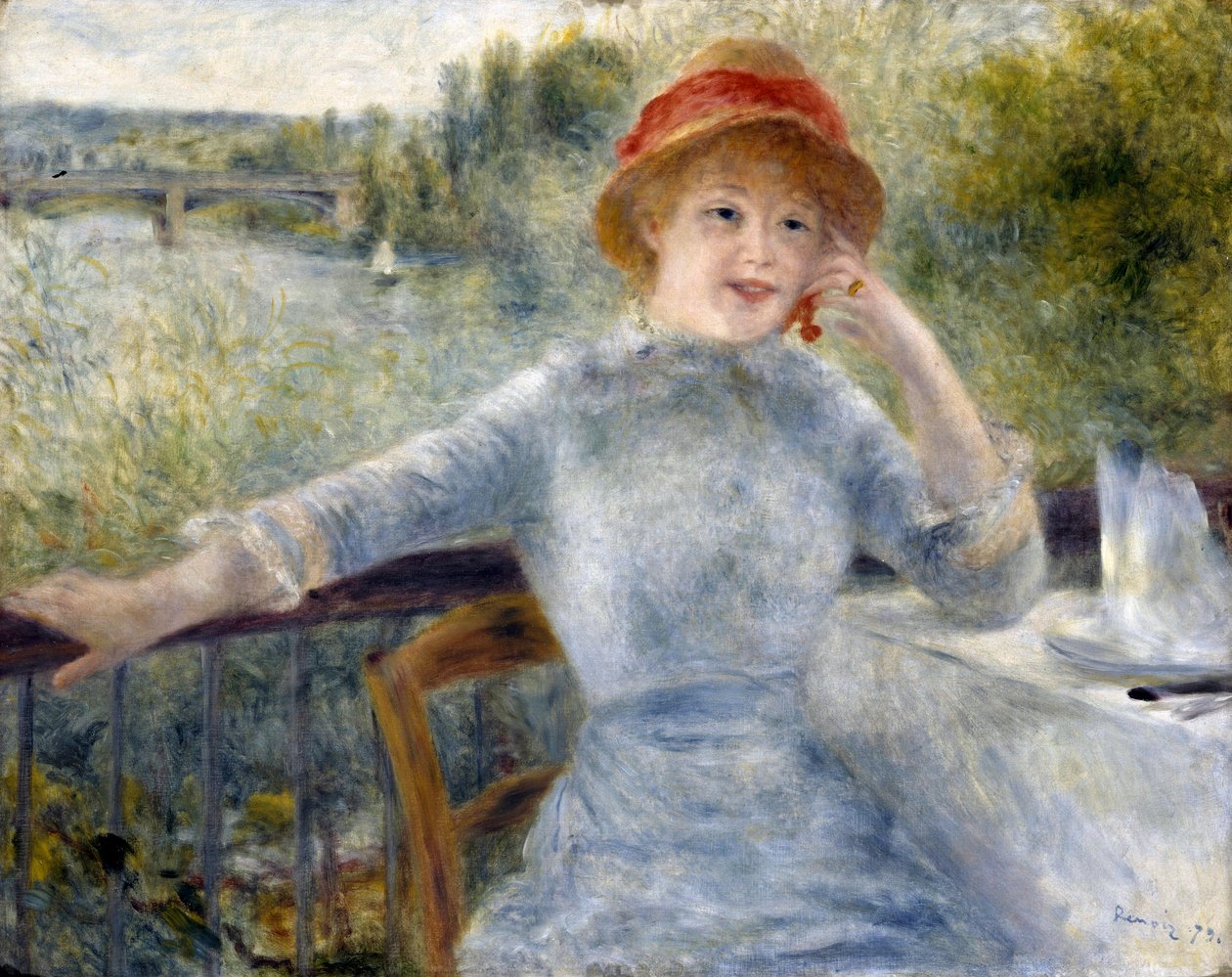 Alphonsine Fournaise, 1879 av Pierre Auguste Renoir