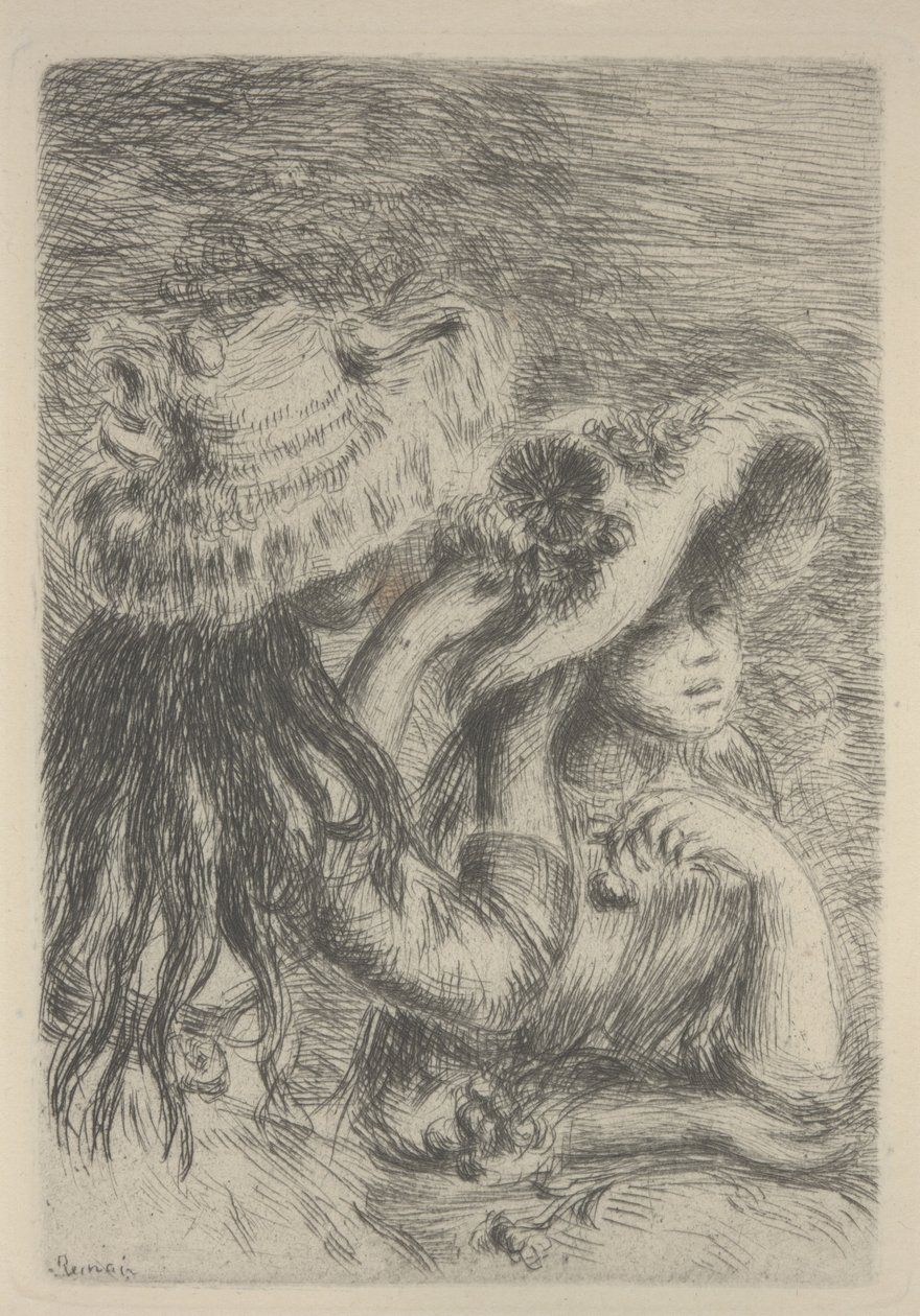 Ordne hatten av Pierre Auguste Renoir