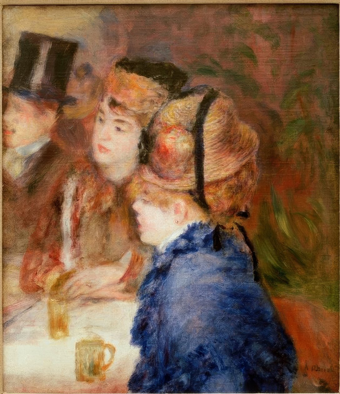 På kaffebaren. Drikkere av Pierre Auguste Renoir