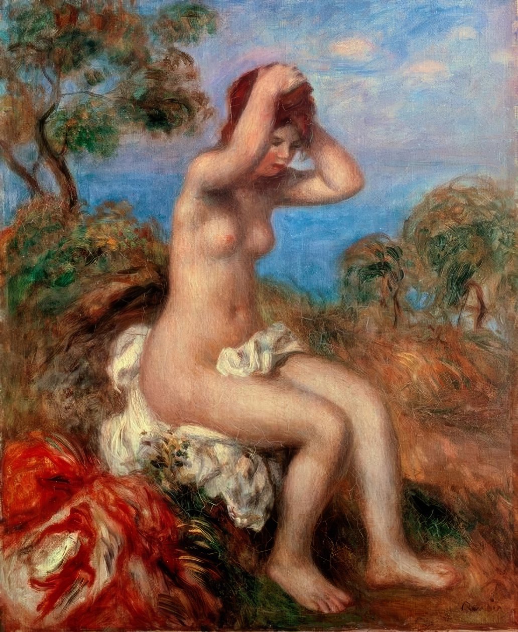 Badende jente av Pierre Auguste Renoir