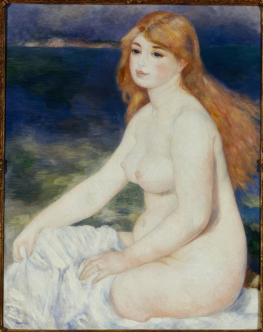 Baigneuse blond av Pierre Auguste Renoir
