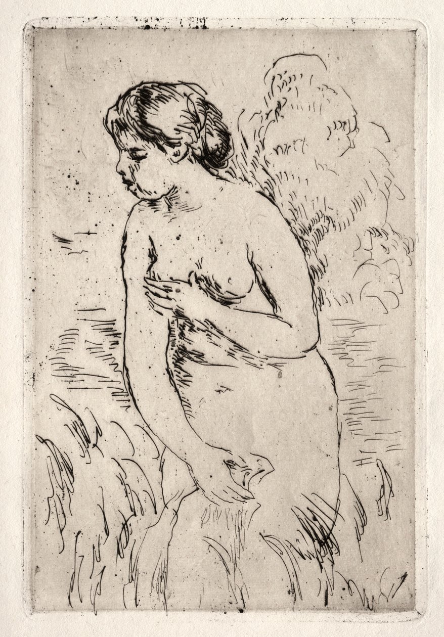 Badende stående, halvbent. av Pierre Auguste Renoir