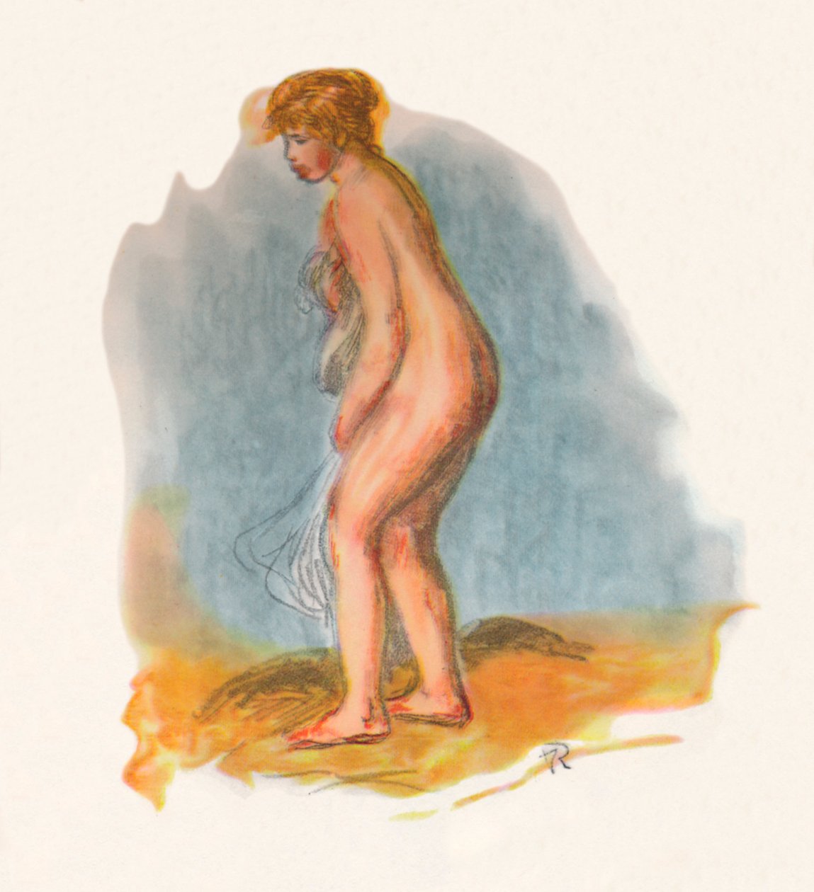 Bather Standing, 1946 av Pierre Auguste Renoir