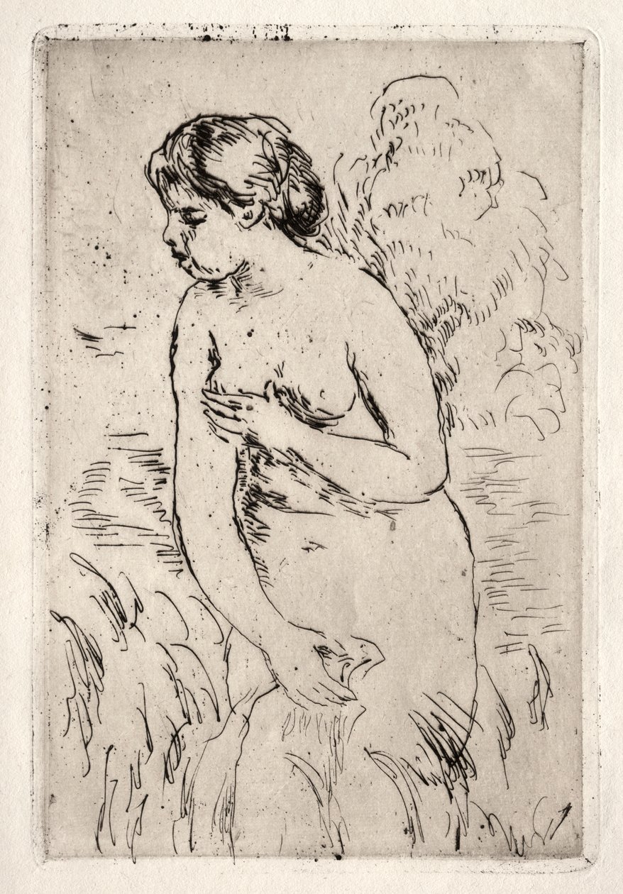 Badende står opp til knærne av Pierre Auguste Renoir