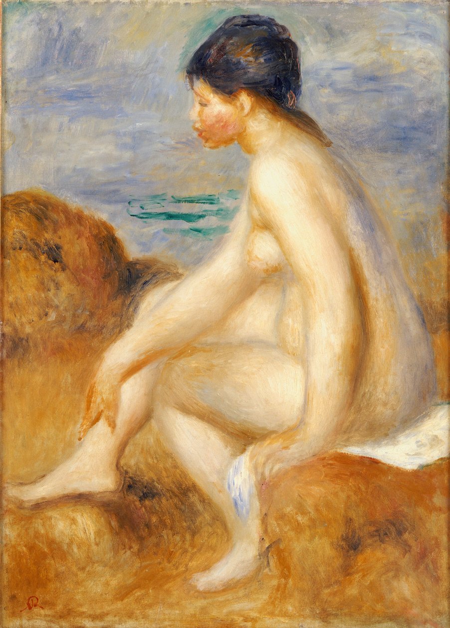 Bather, ca. 1892-93 av Pierre Auguste Renoir