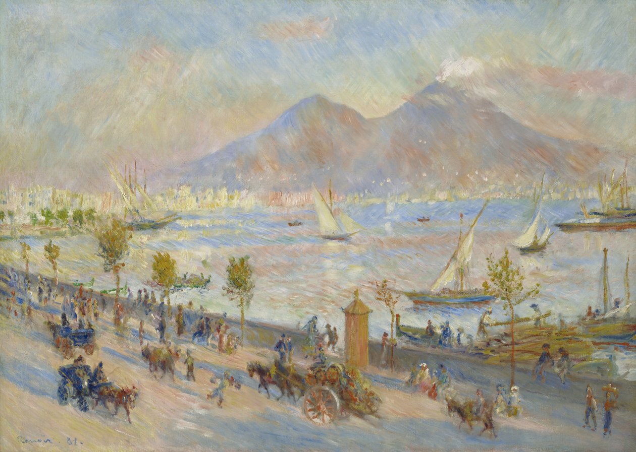 Napolibukta, kveld, 1881 av Pierre Auguste Renoir