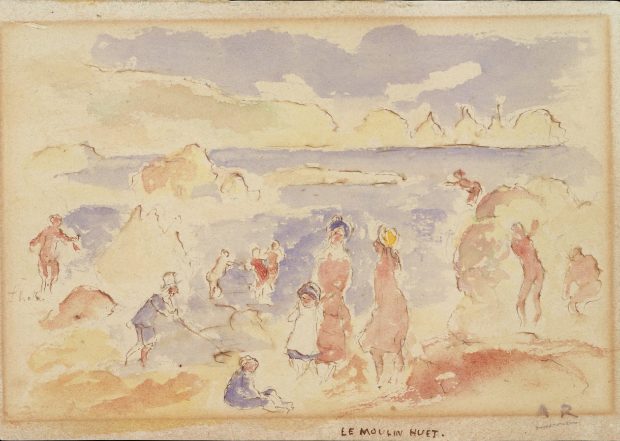 Strandscene, 1883. av Pierre Auguste Renoir