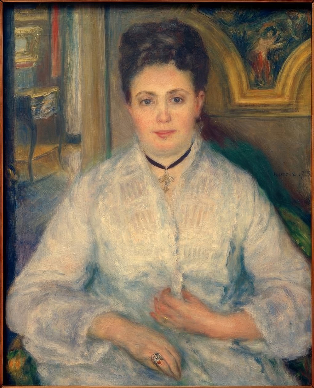 Portrett av Madame Victor Chocquet av Pierre Auguste Renoir