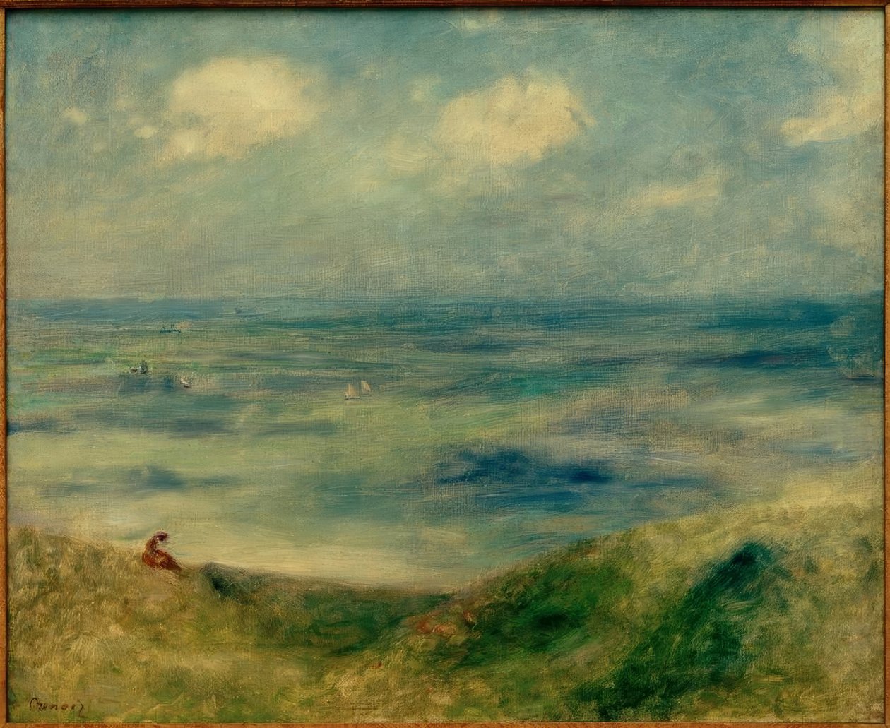 havutsikt av Pierre Auguste Renoir