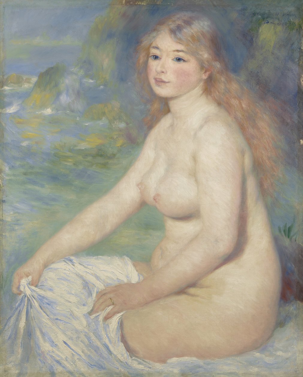 Blond bader, 1881 av Pierre Auguste Renoir
