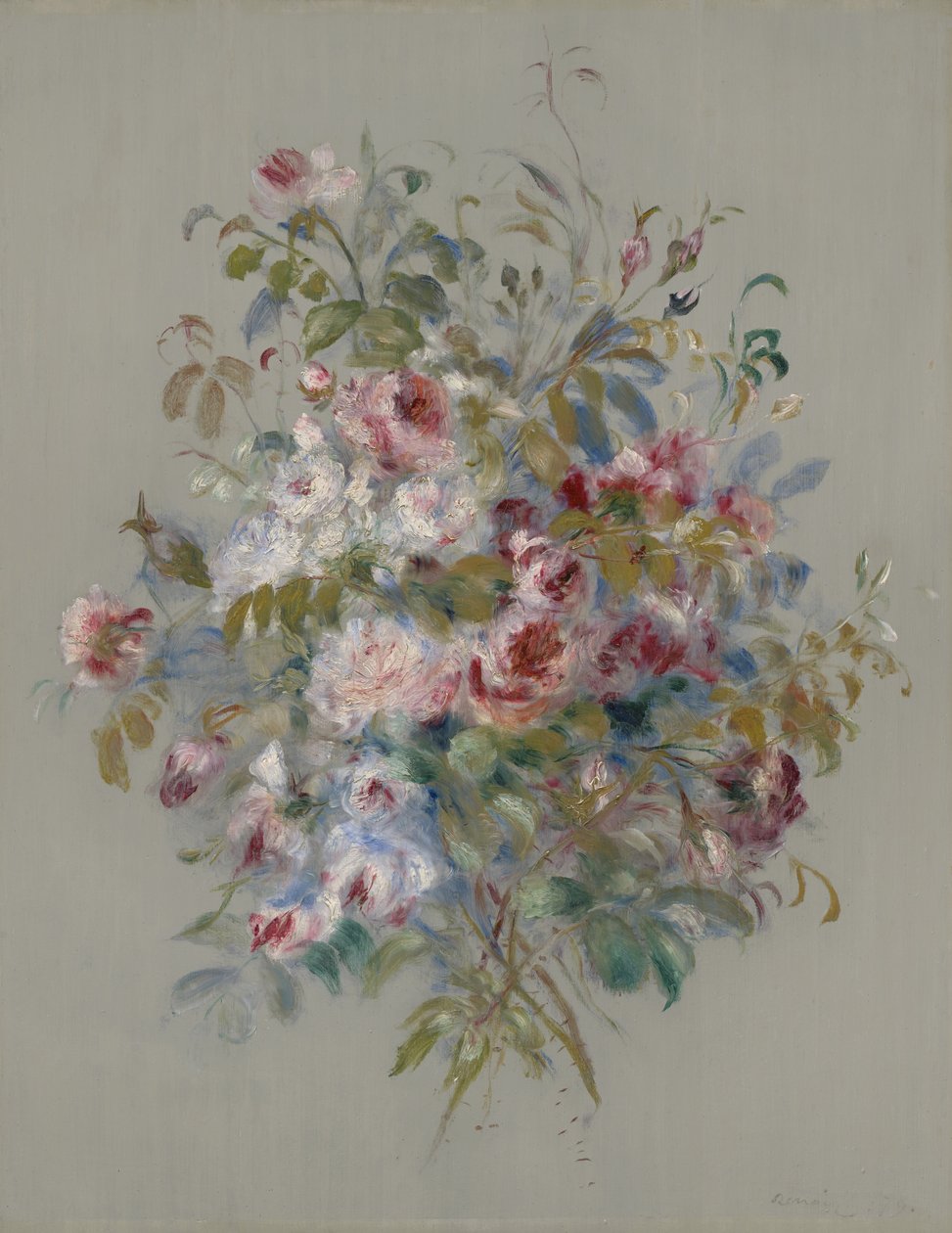 Bukett av roser, 1879 av Pierre Auguste Renoir