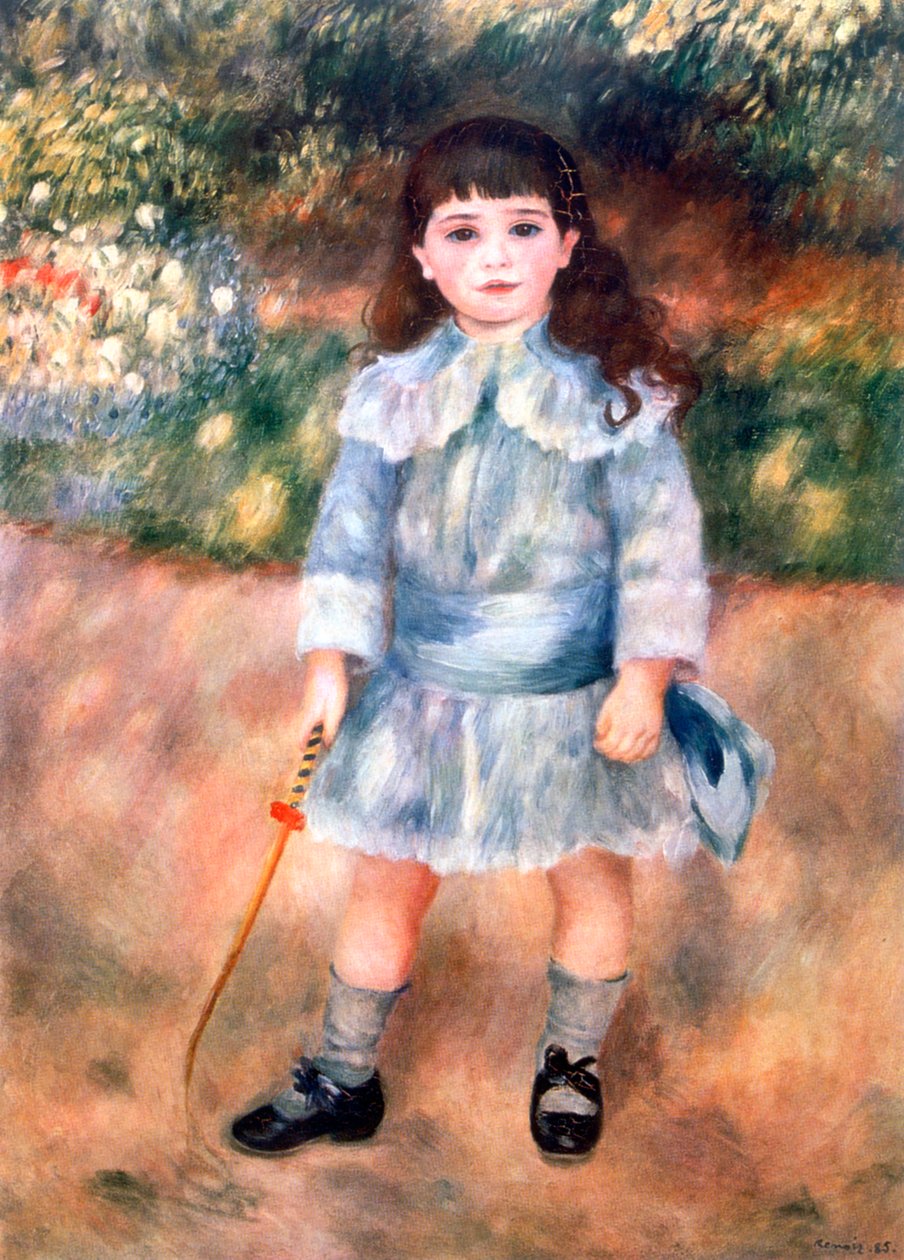 Gutt med pisk, 1885 av Pierre Auguste Renoir