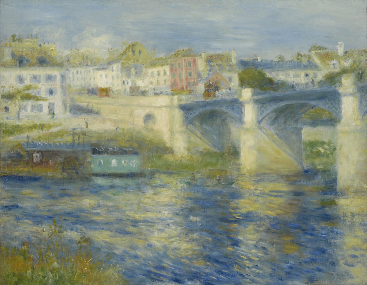 Bro ved Chatou, ca. 1875 (olje på lerret) av Pierre-Auguste Renoir