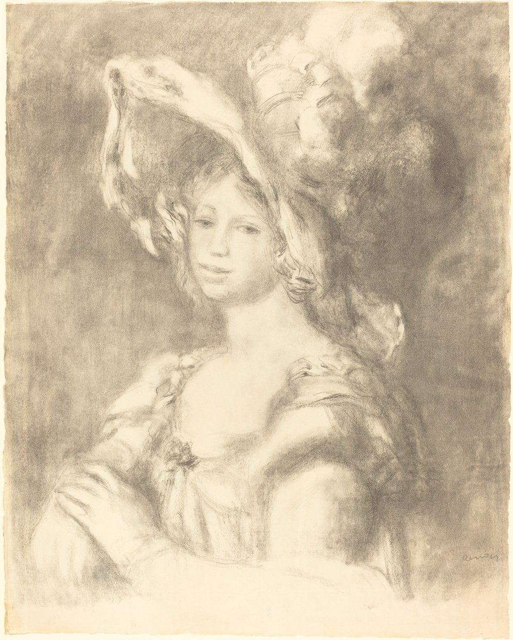 Byste av en ung kvinne Byste av en ung kvinne, 1892. av Pierre-Auguste Renoir