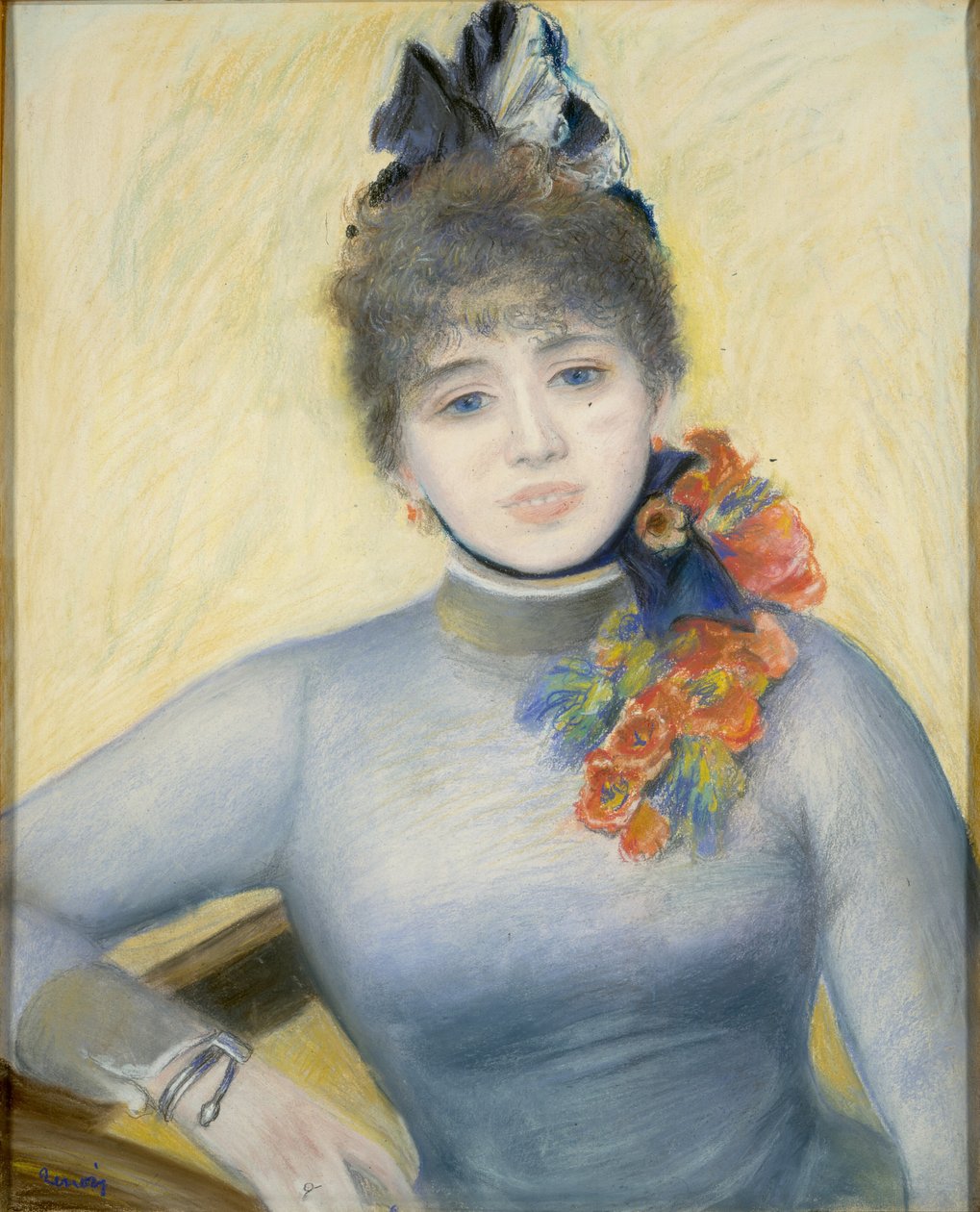 Caroline Rémy Séverine, ca. 1885. av Pierre Auguste Renoir