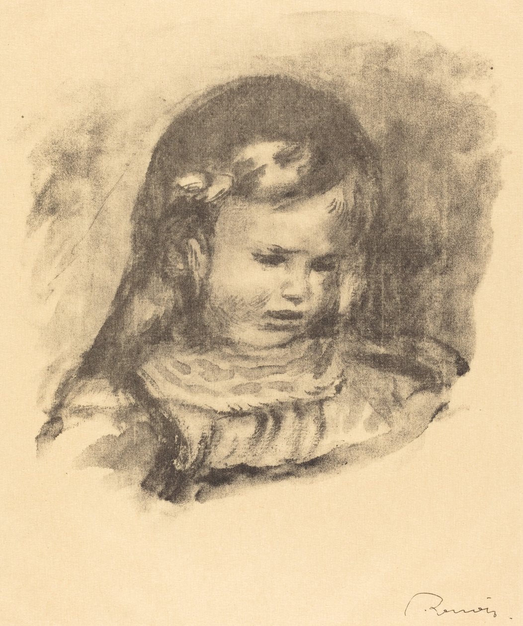 Claude Renoir, hode senket Claude Renoir, hode senket, 1904. av Pierre Auguste Renoir