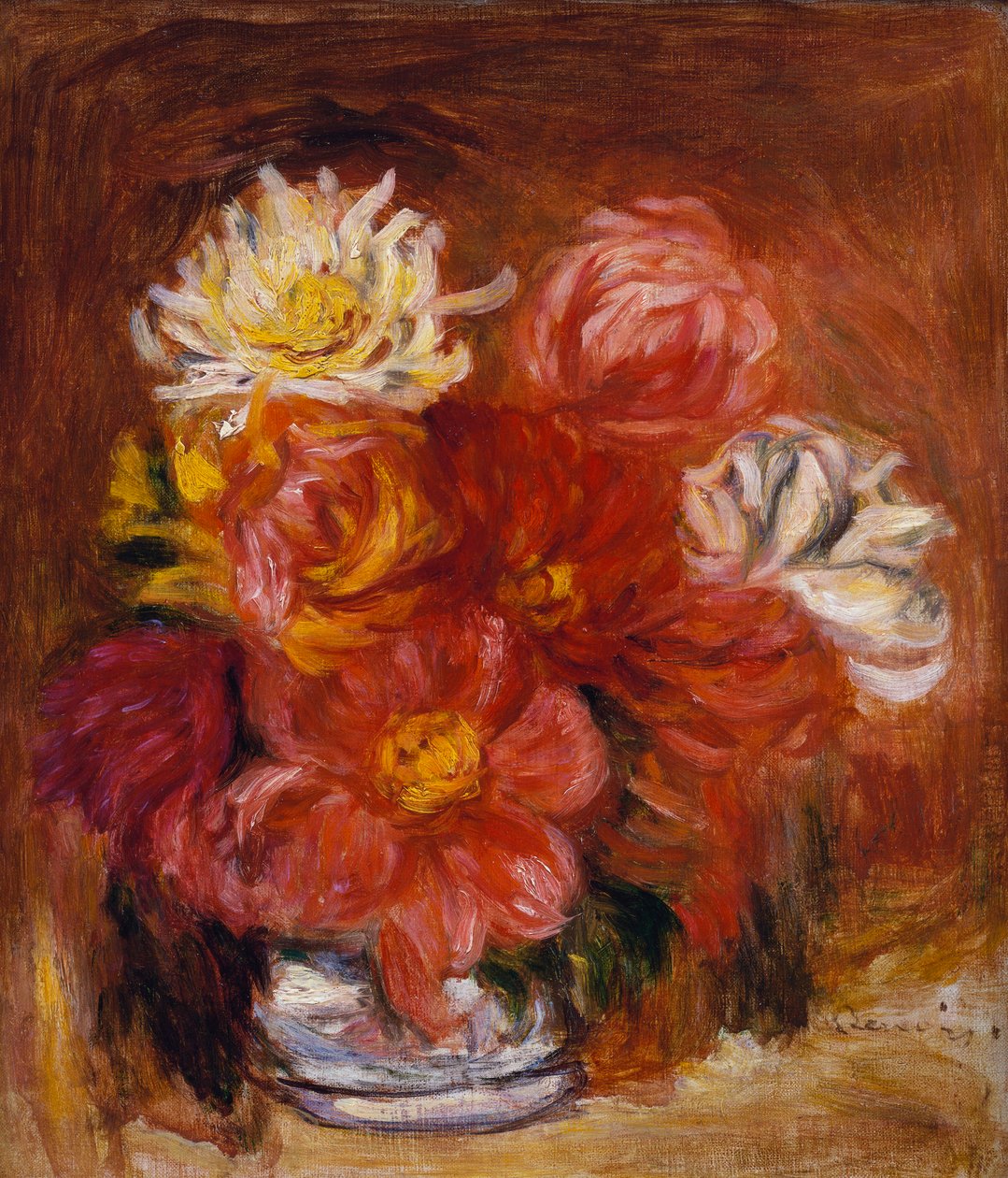 Dahlia, ca. 1890 av Pierre Auguste Renoir